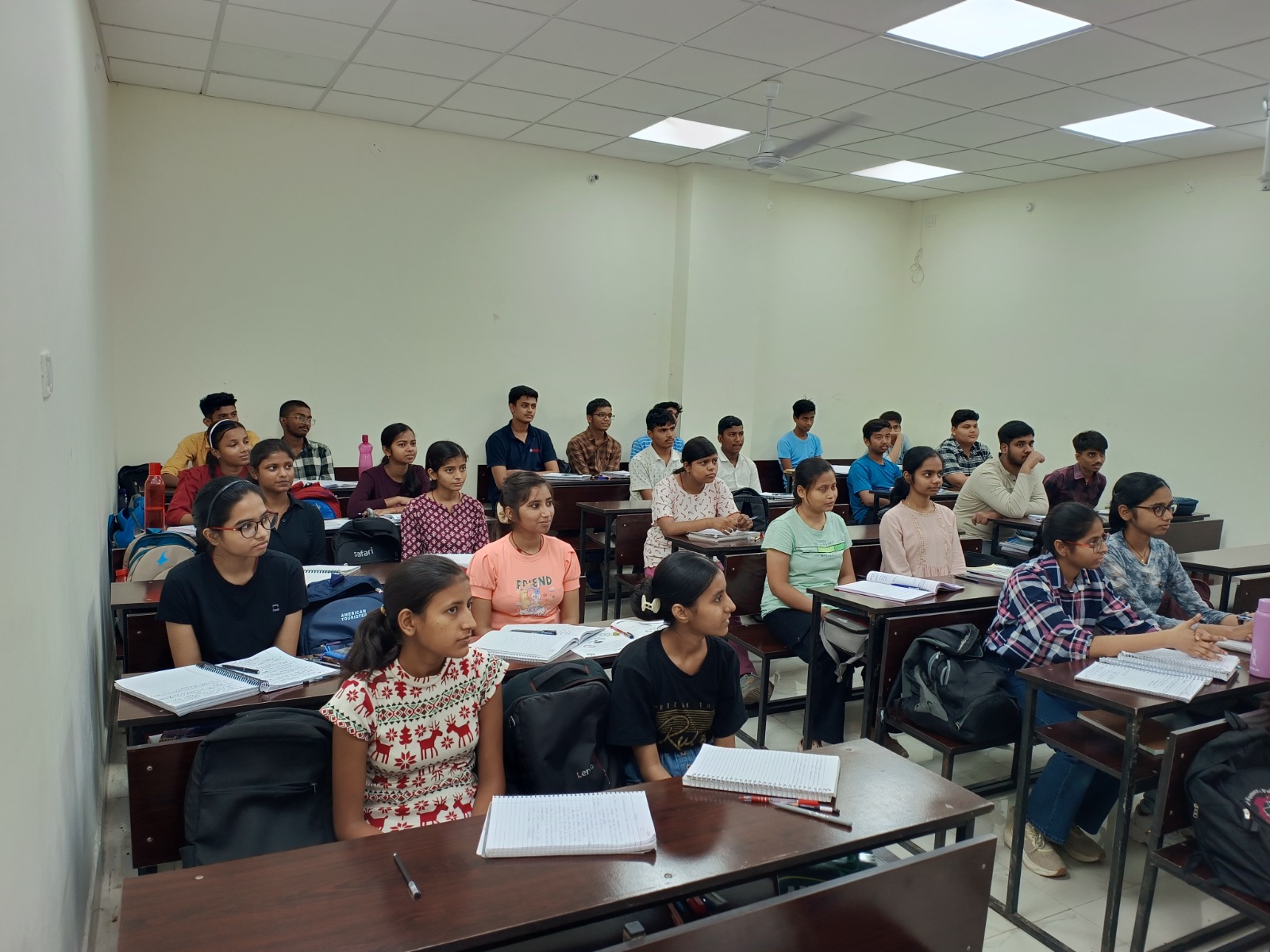 Students in a smart classroom